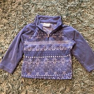 Periwinkle Columbia fleece half zip